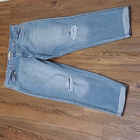 Signature by Levi Strauss Blue Boyfriend Jeans for women zise 14 used good condi - Picture 10 of 14